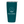 Front view of a 16oz Turquoise Tumbler with the Moterra Sky to Sea vertical logo